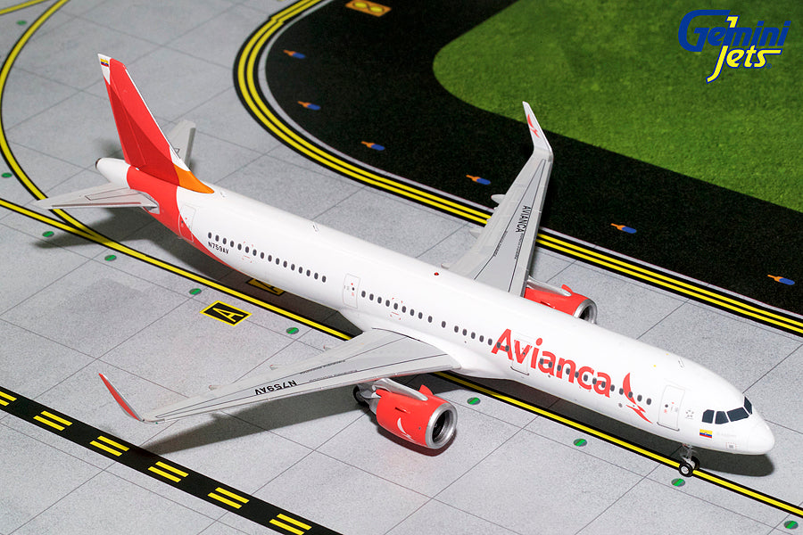 Avianca Airbus A321neo N759AV GeminiJets G2AVA700 Scale 1:200