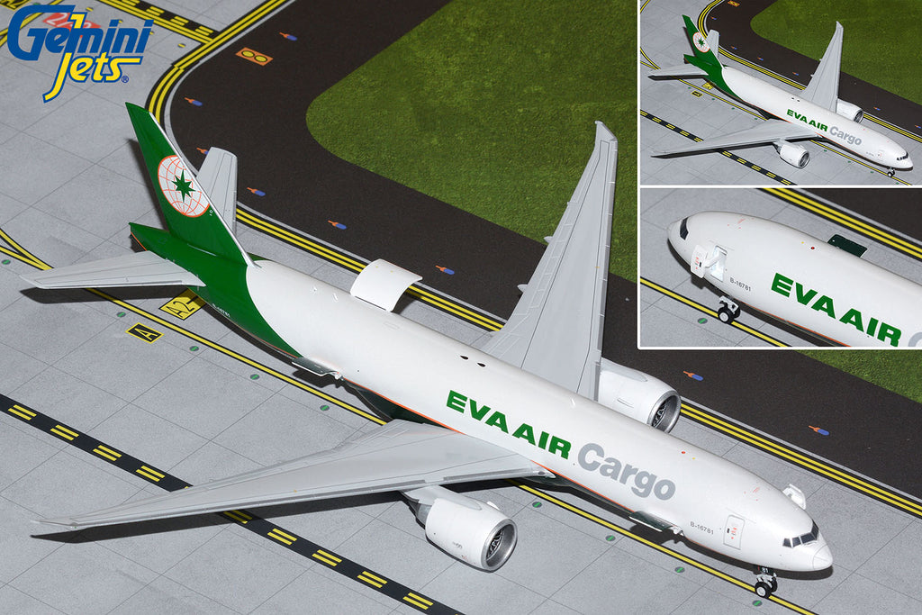 EVA Air Boeing 777F Interactive B-16781 GeminiJets G2EVA950 Scale 1:200