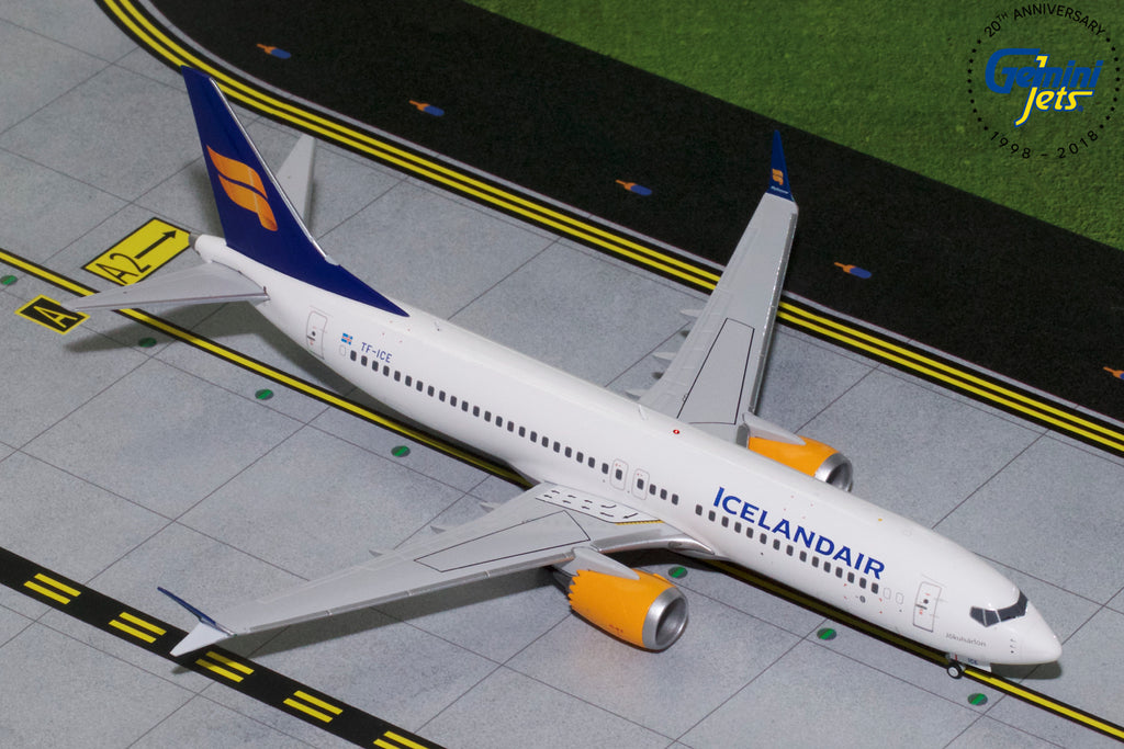 Icelandair Boeing 737 MAX 8 TF-ICE GeminiJets G2ICE733 Scale 1:200