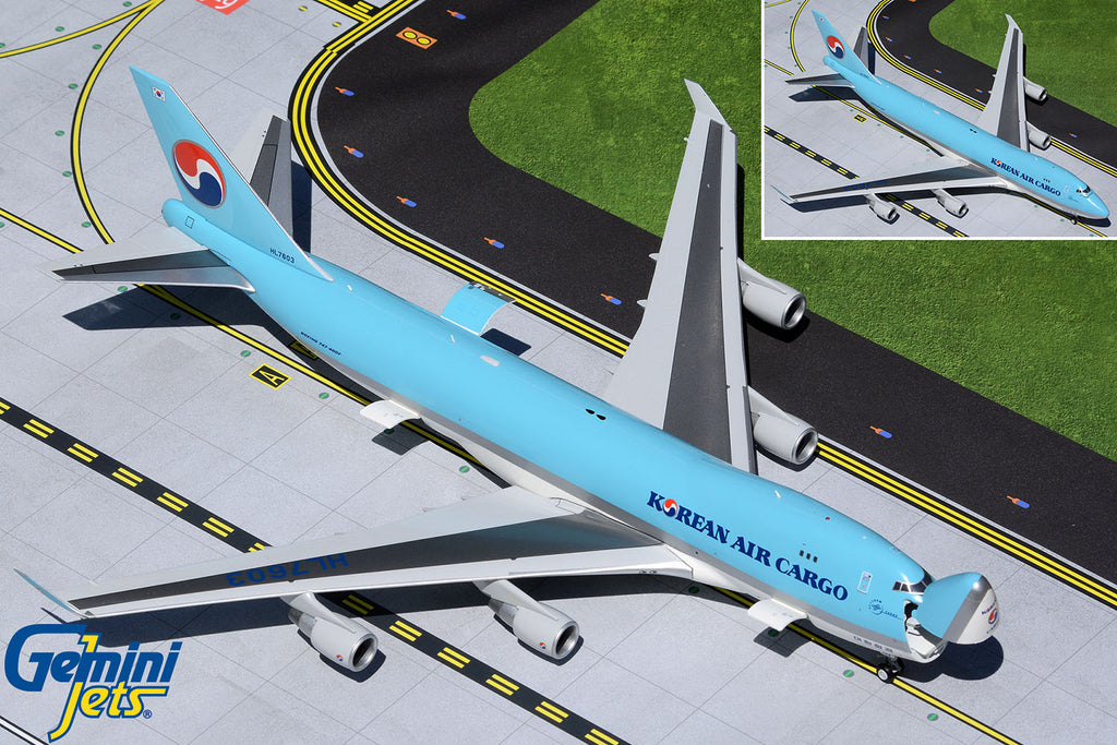 Korean Air Cargo Boeing 747-400ERF Interactive HL7603 GeminiJets G2KAL930 Scale 1:200