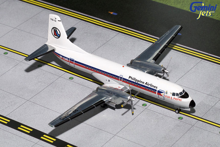 Philippine Airlines NAMC YS-11 RP-C1415 "Papal Livery" GeminiJets G2PAL628 Scale 1:200