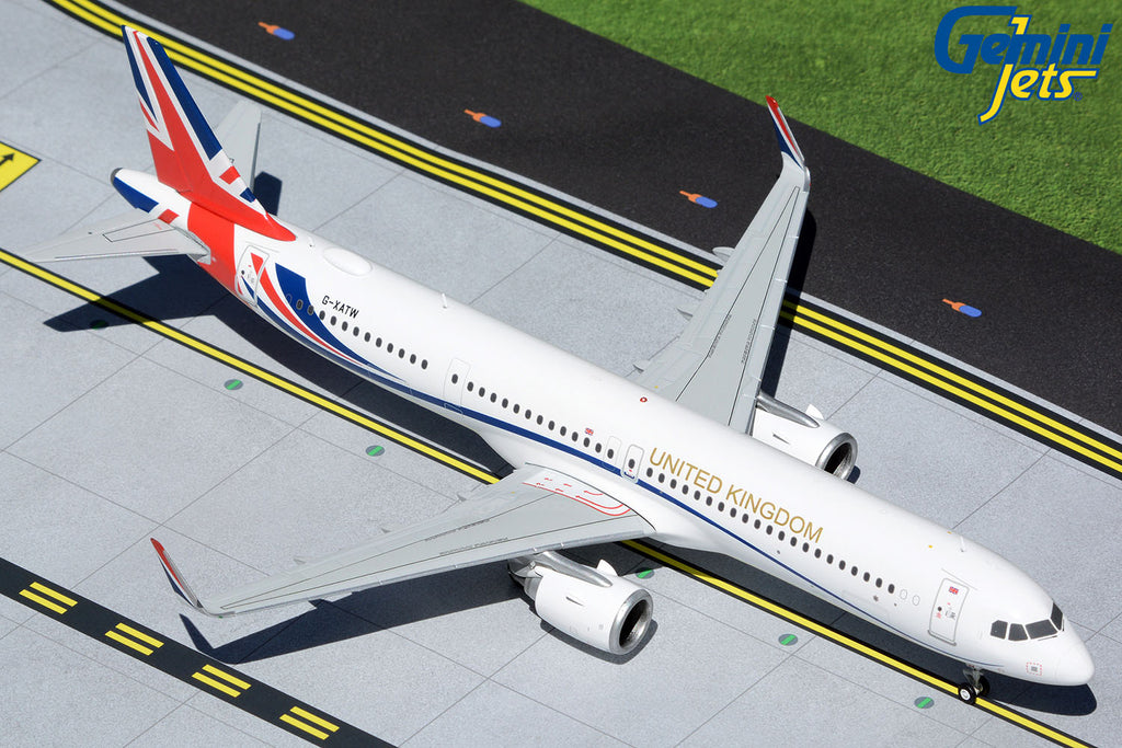 Royal Air Force Airbus A321neo G-XATW GeminiJets G2RAF1012 Scale 1:200