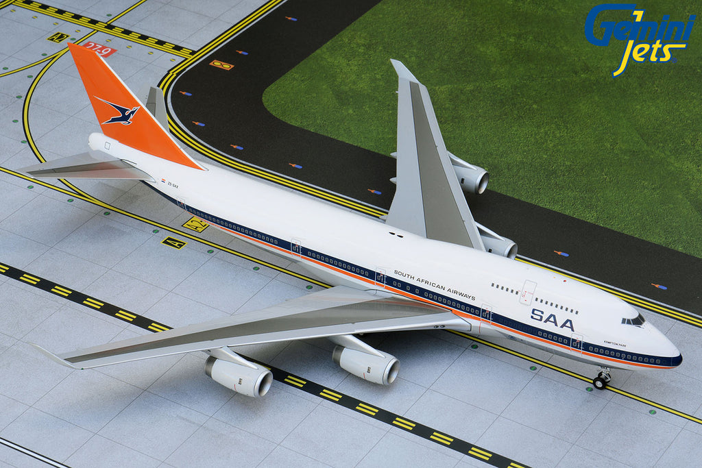 South African Airways Boeing 747-400 ZS-SAX GeminiJets G2SAA556 Scale 1:200