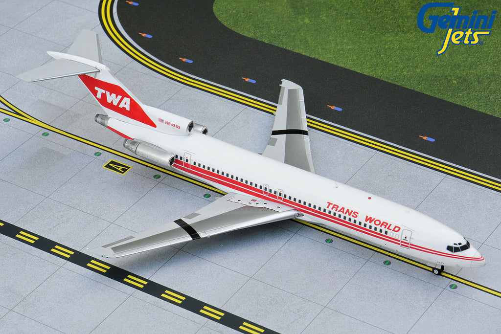 TWA Boeing 727-200 N54353 GeminiJets G2TWA343 Scale 1:200