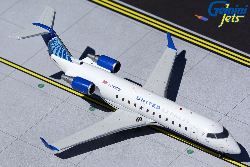 United Express Bombardier CRJ200LR N246PS GeminiJets G2UAL958 Scale 1:200