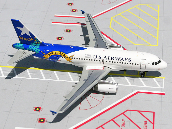 America West Airlines Airbus A319 N822AW Battle Born Nevada GeminiJets G2USA158 Scale 1:200