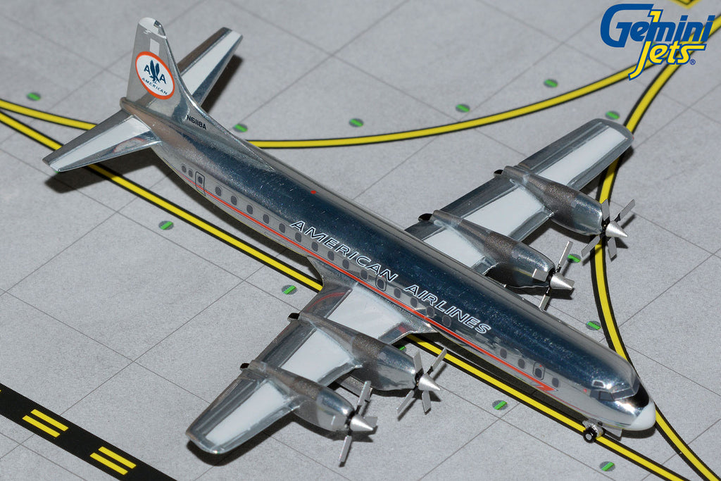 American Airlines Lockheed L-188 N6118A GeminiJets GJAAL1718 Scale 1:400