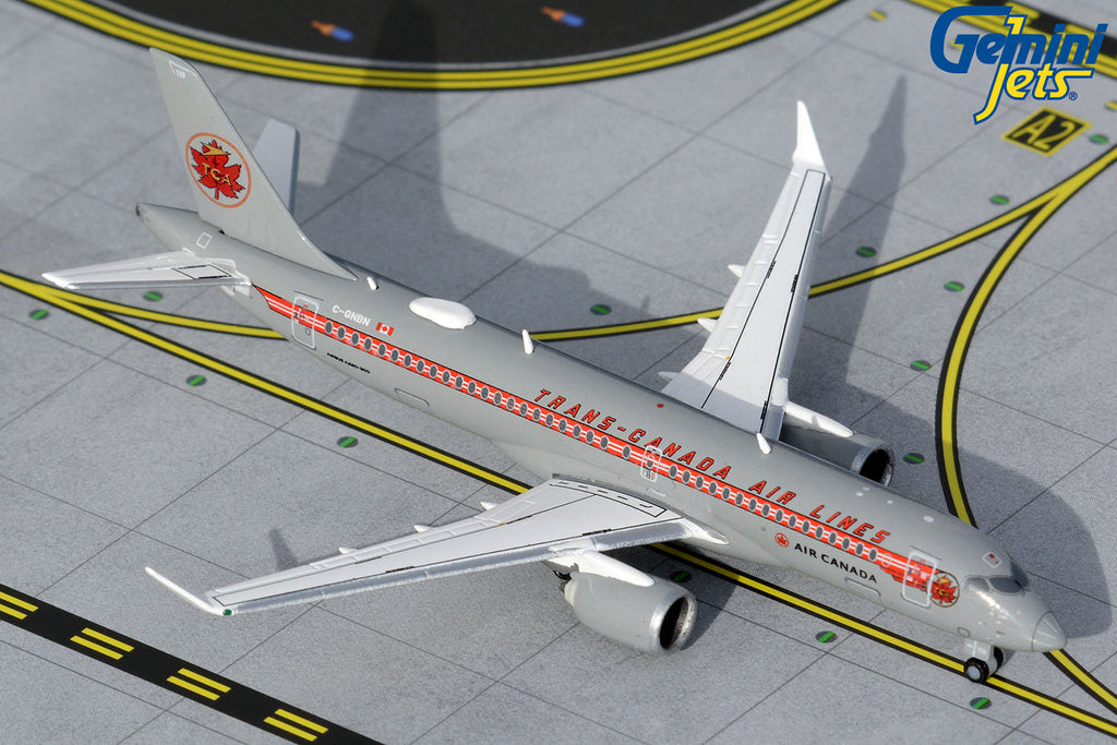 Air Canada Airbus A220-300 C-GNBN Trans-Canada Air Lines GeminiJets GJACA2002 Scale 1:400