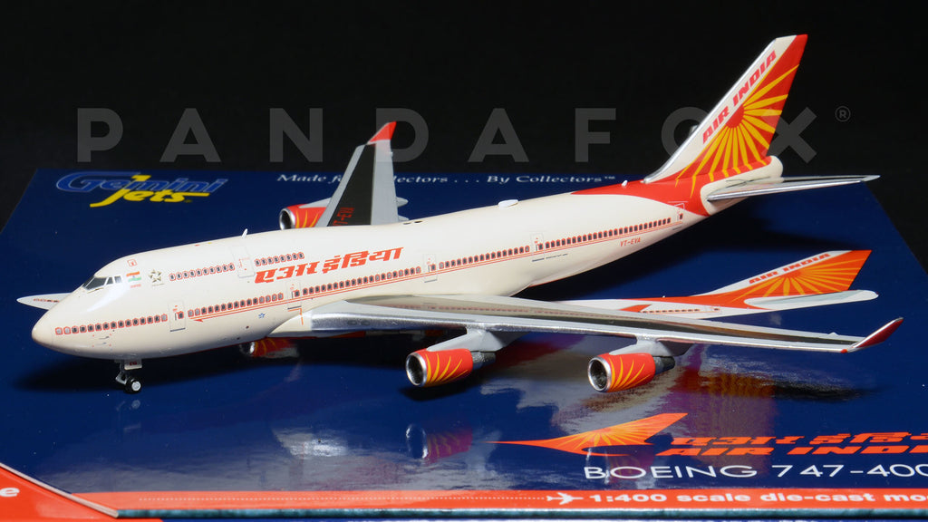 Air India Boeing 747-400 VT-EVA GeminiJets GJAIC1638 Scale 1:400