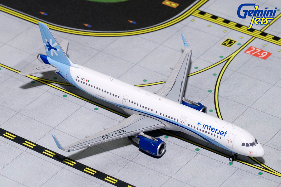 Interjet Airbus A321 XA-GEO GeminiJets GJAIJ1703 Scale 1:400