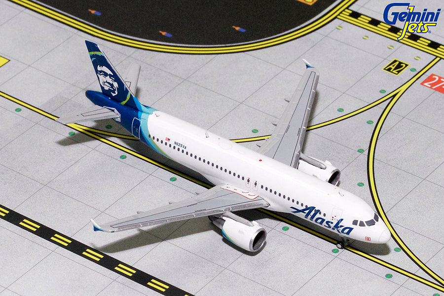 Alaska Airlines Airbus A320 N625VA GeminiJets GJASA1774 Scale 1:400