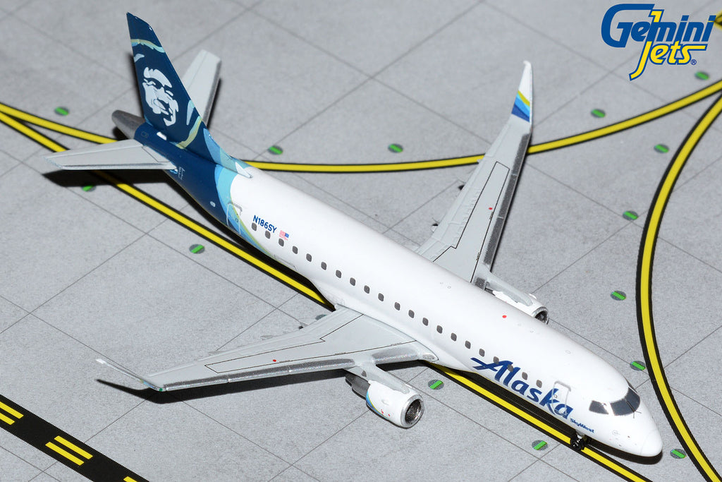 Alaska Airlines Embraer E-175 N186SY GeminiJets GJASA2038 Scale 1:400