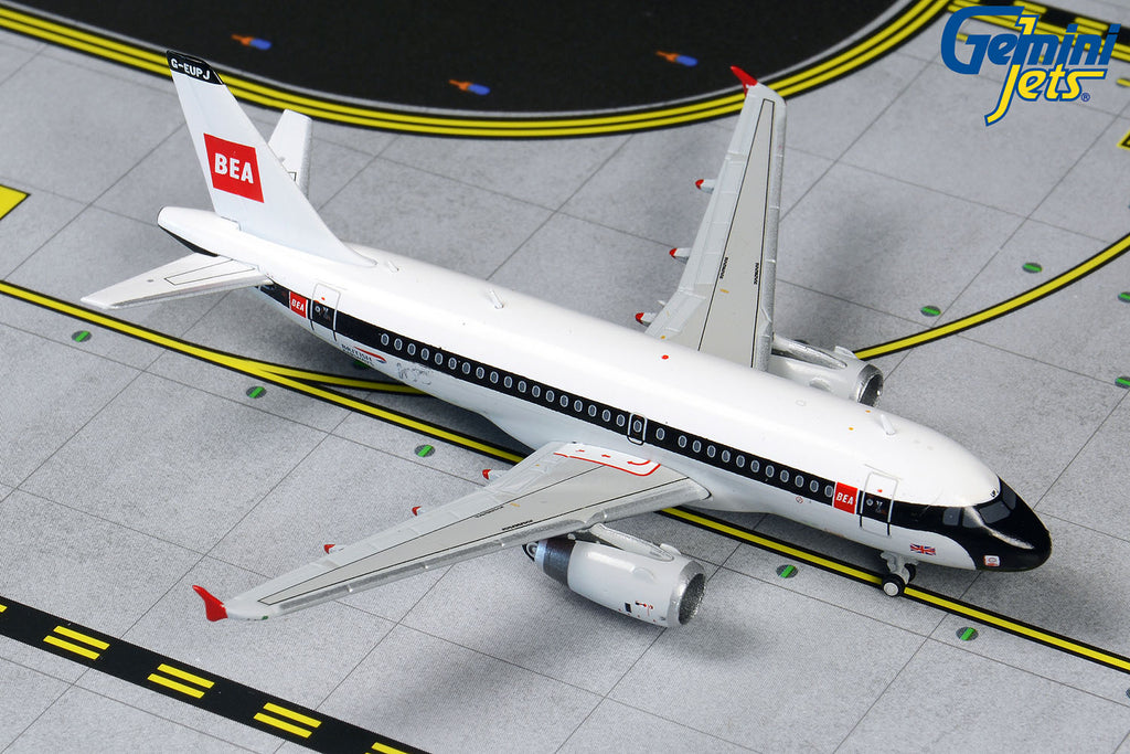 British Airways Airbus A319 G-EUPJ BEA Retro Livery GeminiJets GJBAW1859 Scale 1:400