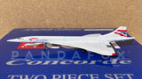 British Airways Concorde G-BOAC G-BOAF Two Piece Set GeminiJets (Corgi) GJBAW443 Scale 1:400