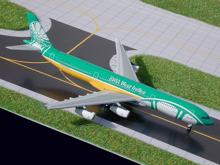BWIA West Indies Airways Airbus A340-300 9Y-TJN GeminiJets GJBWA316 Scale 1:400