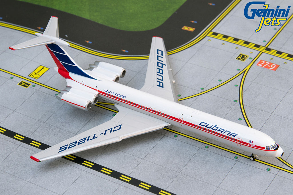 Cubana Ilyushin Il-62M CU-T1225 GeminiJets GJCUB1249 Scale 1:400