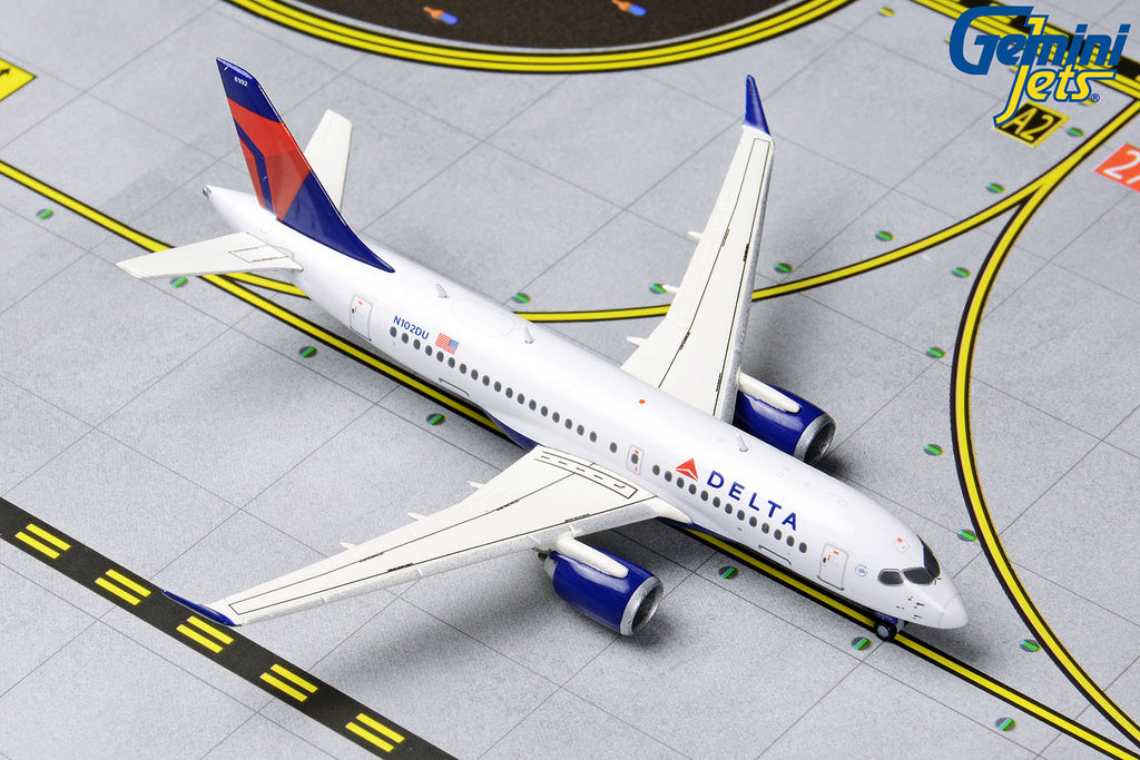 Delta Airbus A220-100 N102DU GeminiJets GJDAL1841 Scale 1:400