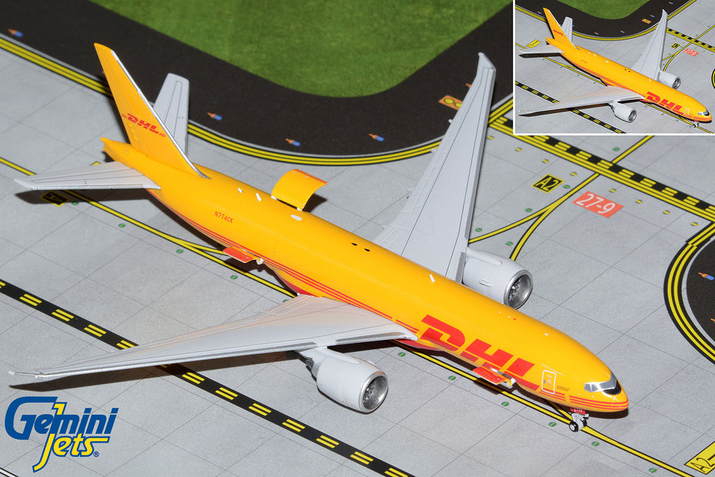 DHL (Kalitta Air) Boeing 777F Interactive N305DU GeminiJets GJDHL2143 Scale 1:400