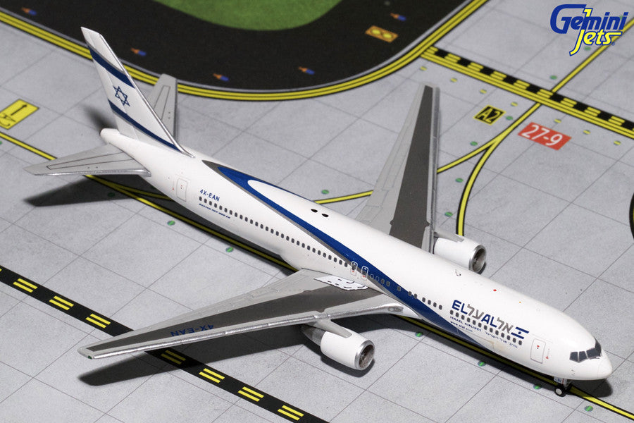 El Al Boeing 767-300ER 4X-EAN GeminiJets GJELY1270 Scale 1:400