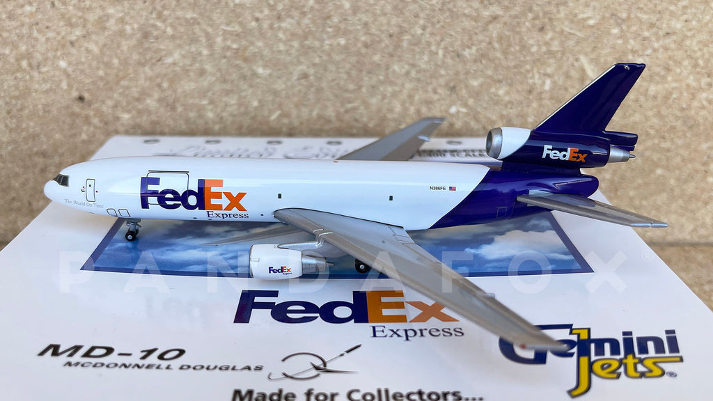 FedEx MD-10-10F N386FE GeminiJets GJFDX221 Scale 1:400