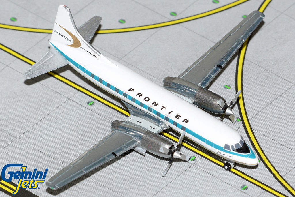 Frontier Convair CV-580 N73117 GeminiJets GJFFT1263 Scale 1:400