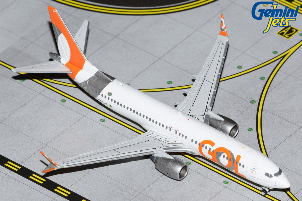 GOL Boeing 737 MAX 8 PR-XMB GeminiJets GJGLO2010 Scale 1:400