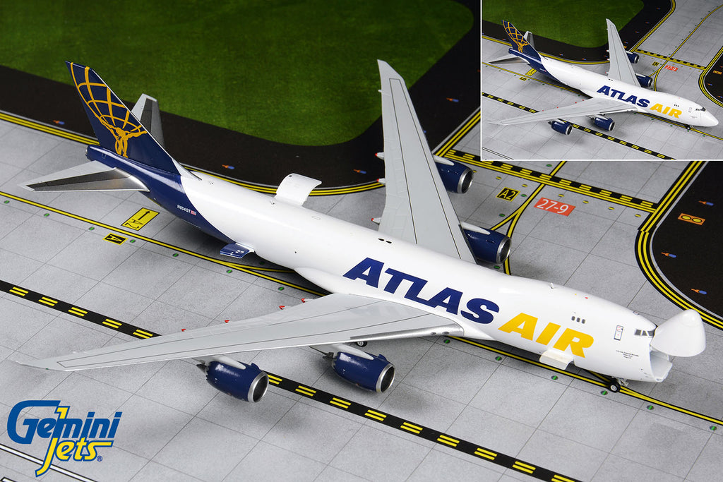Atlas Air Boeing 747-8F Interactive N854GT GeminiJets GJGTI1888 Scale 1:400