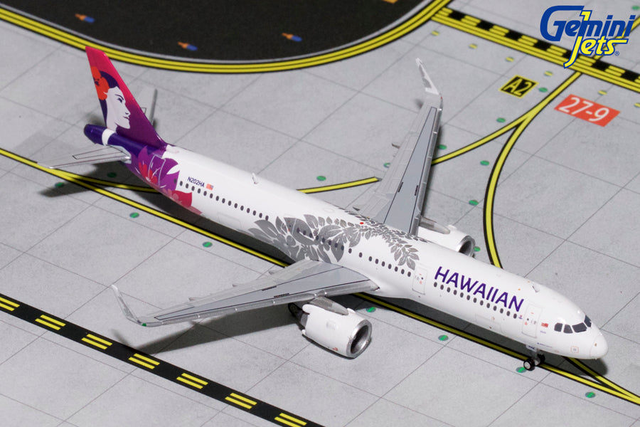 Hawaiian Airlines Airbus A321neo N202HA GeminiJets GJHAL1653 Scale 1:400