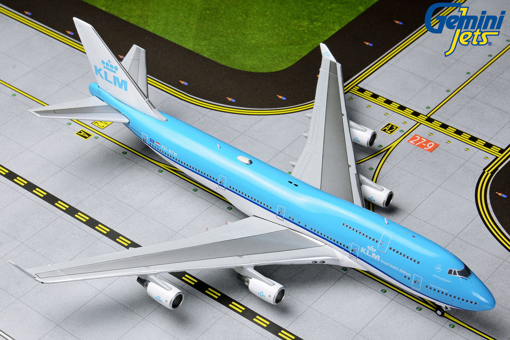 KLM Boeing 747-400 PH-BFW GeminiJets GJKLM1592 Scale 1:400