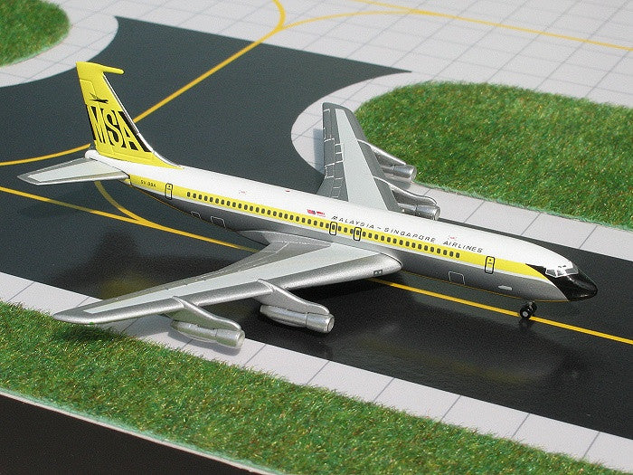Malaysia Singapore Boeing 707-320B 9V-BBA GeminiJets GJMSA386 Scale 1:400