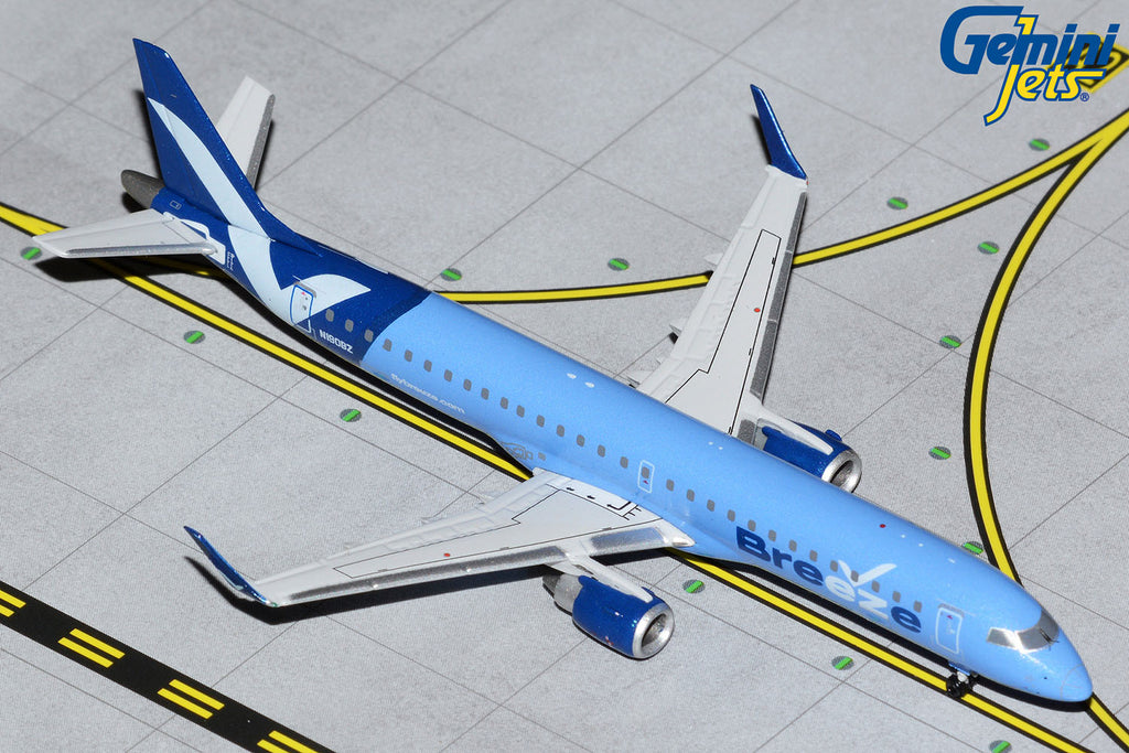 Breeze Airways Embraer E-195 N190BZ GeminiJets GJMXY2043 Scale 1:400