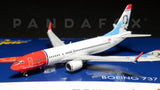 Norwegian Boeing 737 MAX 8 LN-MAX Sonja Henie GeminiJets GJNAX1654 Scale 1:400