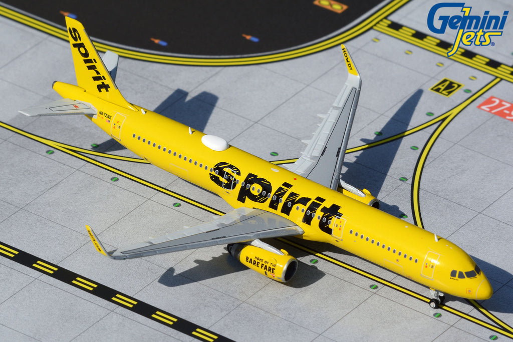 Spirit Airbus A321 N672NK GeminiJets GJNKS1526 Scale 1:400