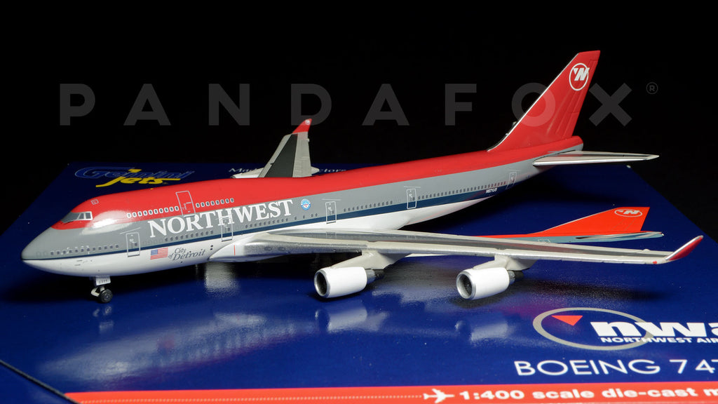 Northwest Airlines Boeing 747-400 N671US GeminiJets GJNWA927 Scale 1:400