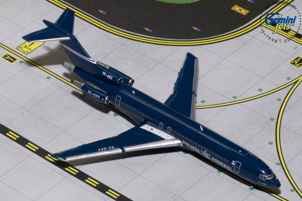 Mexican Federal Police Boeing 727-200 XC-OPF GeminiJets GJPFM1705 Scale 1:400