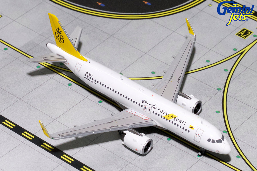 Royal Brunei Airlines Airbus A320neo V8-RBA GeminiJets GJRBA1717 Scale 1:400