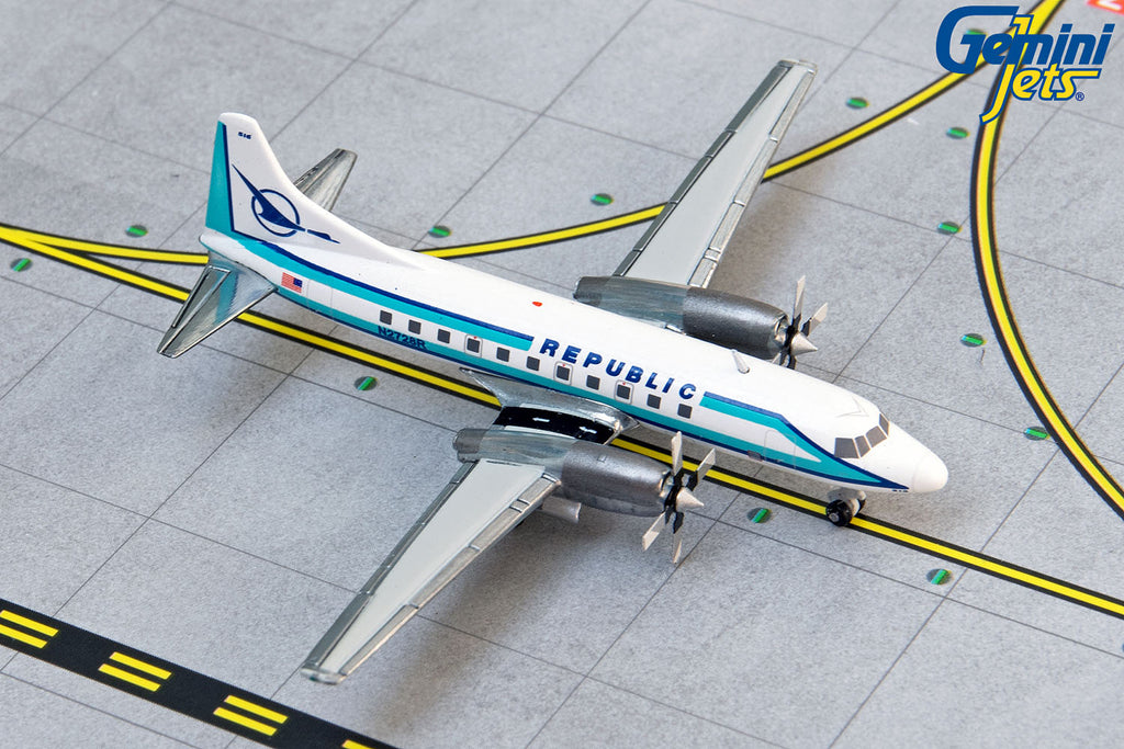 Republic Airlines Convair CV-580 N2728R GeminiJets GJREP1407 Scale 1:400