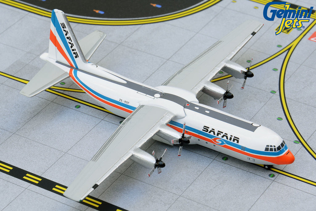 Safair Lockheed L-100-30 ZS-RSF GeminiJets GJSFR1248 Scale 1:400