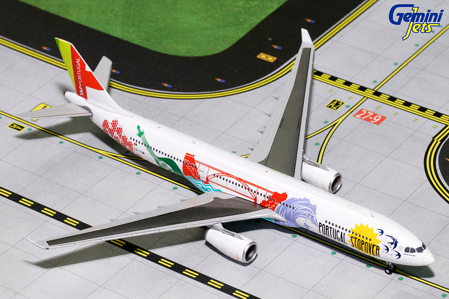 TAP Air Portugal Airbus A330-300 CS-TOW Portugal Stopover GeminiJets GJTAP1697 Scale 1:400
