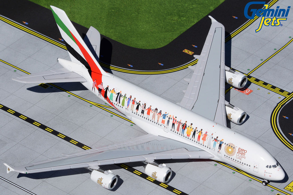 Emirates Airbus A380 A6-EVB Year of Tolerance GeminiJets GJUAE1959 Scale 1:400