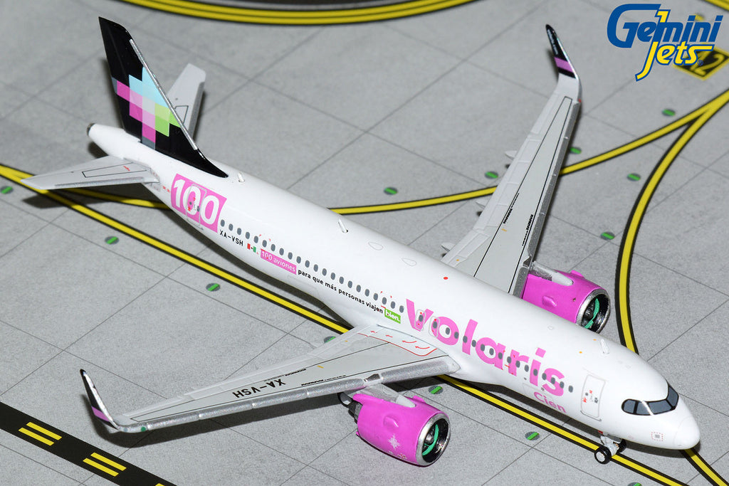 Volaris Airbus A320neo XA-VSH 100 Aviones GeminiJets GJVOI2132 Scale 1:400