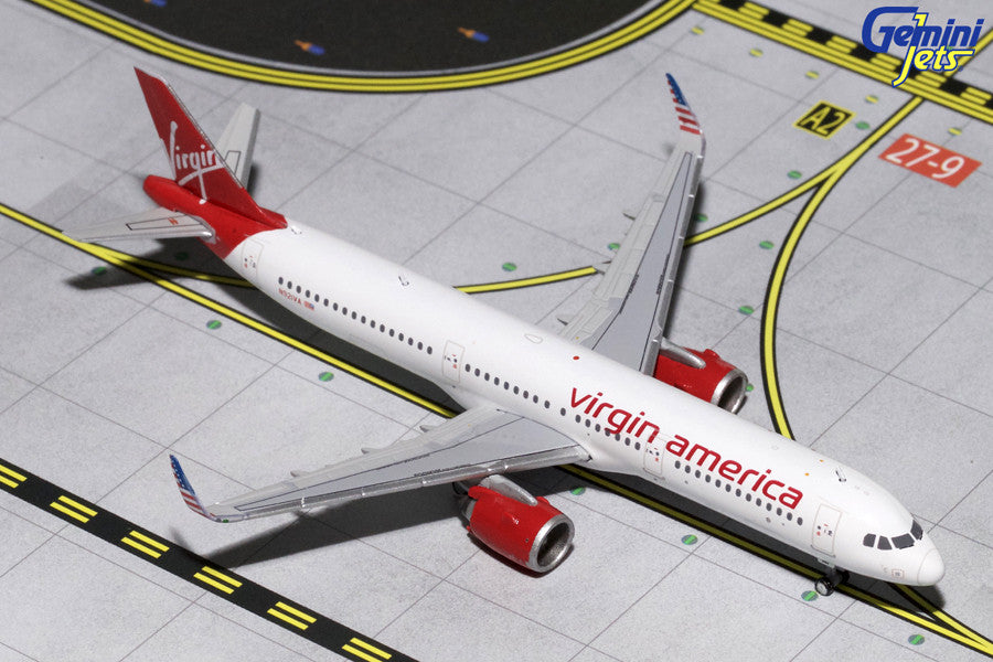 Virgin America Airbus A321neo N921VA GeminiJets GJVRD1661 Scale 1:400