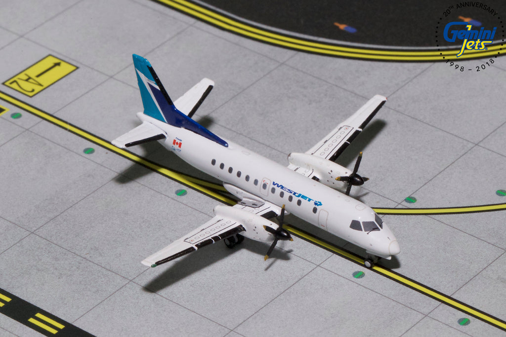 WestJet Link Saab 340 C-GPCF GeminiJets GJWJA1821 Scale 1:400