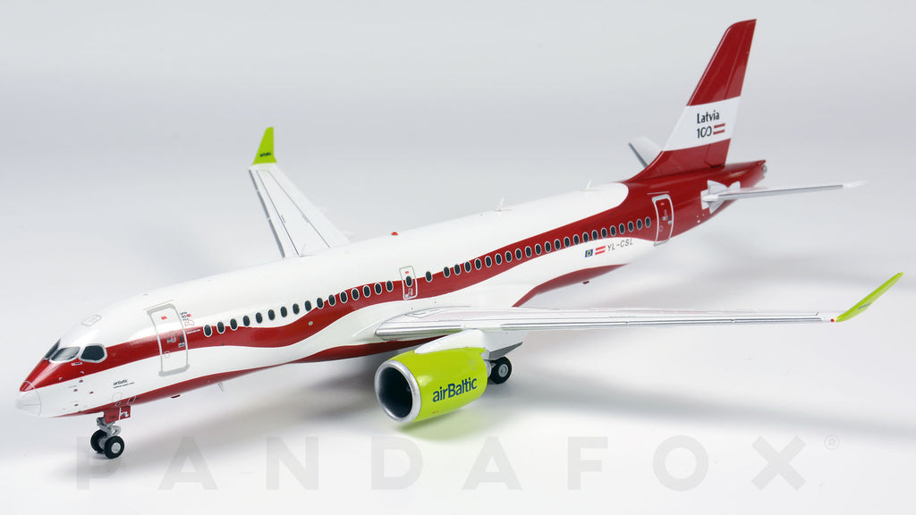 Air Baltic Airbus A220-300 YL-CSL Latvia 100th JC Wings JC2BTI259 XX2259 Scale 1:200