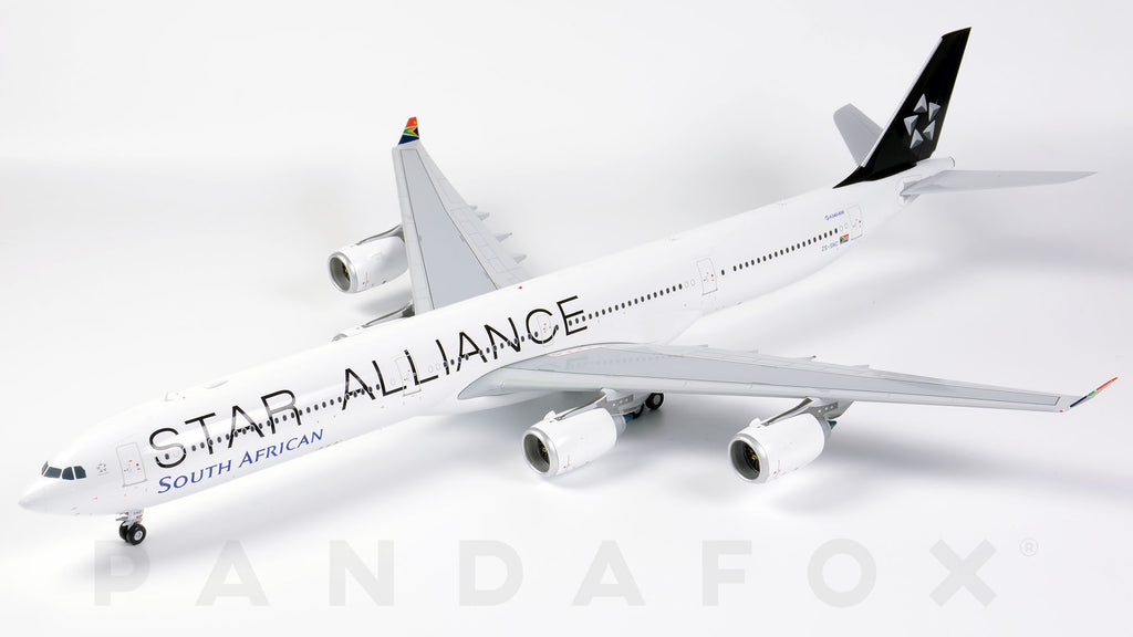 South African Airways Airbus A340-600 ZS-SNC Star Alliance JC Wings JC2SAA489 XX2489 Scale 1:200
