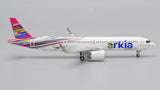 Arkia Israeli Airlines Airbus A321neo 4X-AGH JC Wings JC4AIZ449 XX4449 Scale 1:400