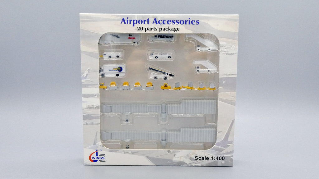 Airport Accessories 20 Pieces Set JC Wings JC4GSESETA JCGSESETA Scale – PandaFox