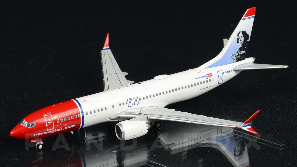 Norwegian Boeing 737 MAX 8 LN-BKA Oscar Wilde JC Wings JC4NAX151 XX4151 Scale 1:400