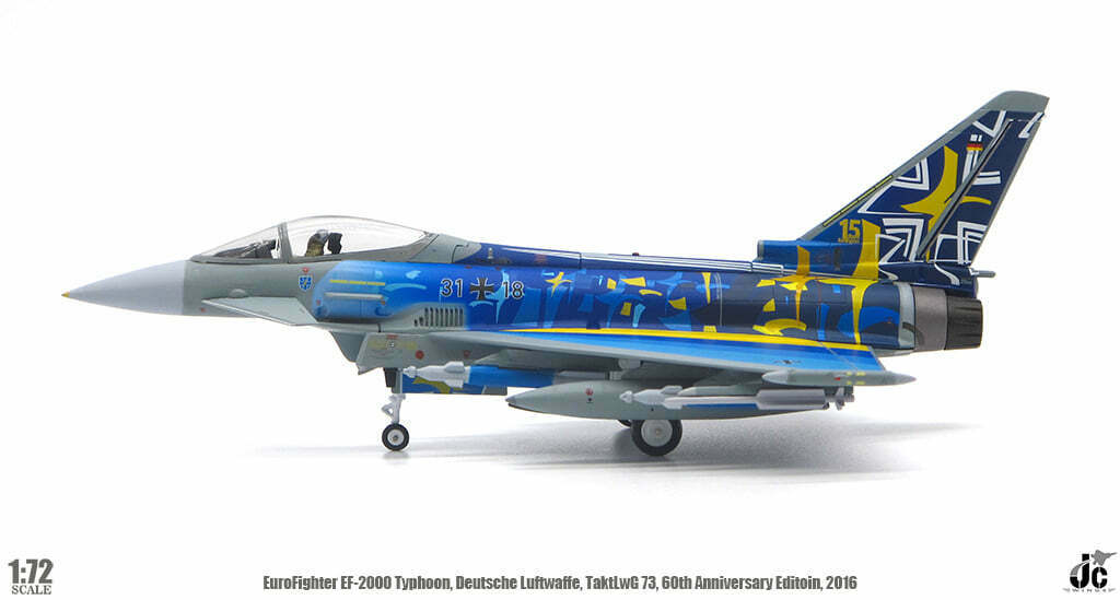 Luftwaffe Eurofighter EF-2000 Typhoon S 31+18 (Rostock-Laage Airport, Germany, Squadron 60th Anniversary 2019) JC Wings JCW-72-2000-008 Scale 1:72