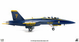 USN F/A-18F Super Hornet #7 (Blue Angels, 2021) JC Wings JCW-72-F18-010 Scale 1:72